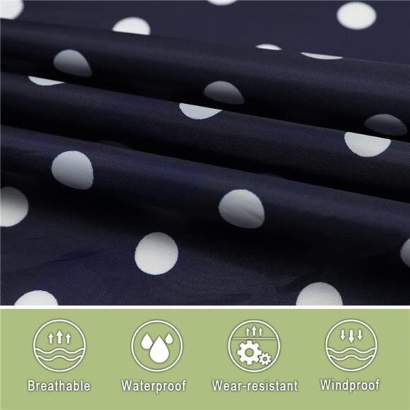 Fashion Hooded Rain Poncho Waterproof Raincoat Jacket with pocket for Women/Men - Picture 6 of 8